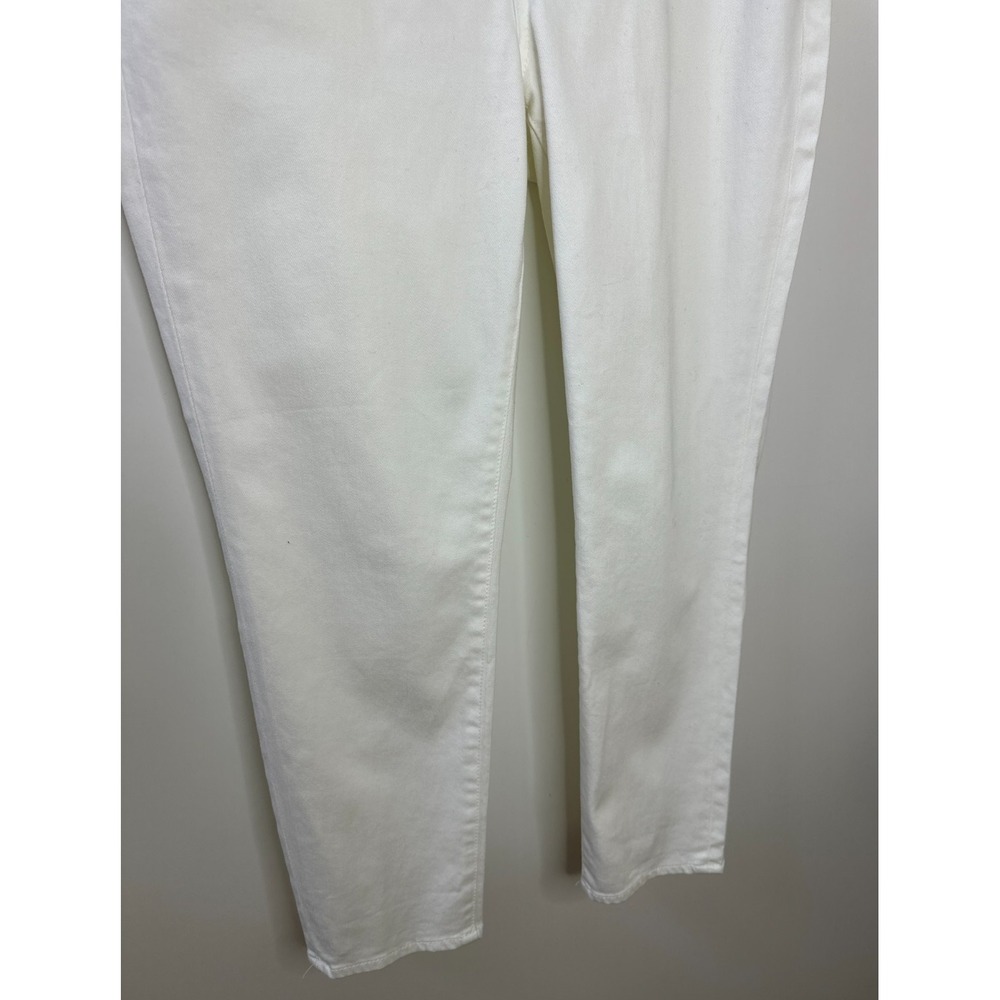 Talbots Signature Ankle Jeans 12P White Cotton Stretch Denim Pants 12 Petite - Picture 4 of 10